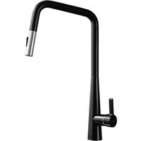 Essebagno - Style Spültischmischer mit Handbrause Mattschwarz und Chrom von ESSEBAGNO