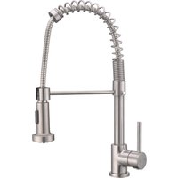 Essebagno - Plimo Spültischarmatur im Edelstahl-Look mit Duscharmatur - Façon Inox von ESSEBAGNO