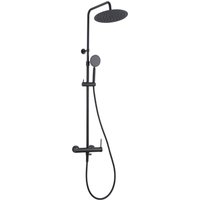 Essebagno - Lollipop ii Mechanische Duschsäule mattschwarz 250 von ESSEBAGNO