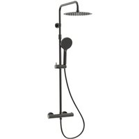Luisa Thermostat-Duschsäule grau gun metal - Essebagno Luisa Thermostat-Duschsäule grau gun metal - Essebagno von ESSEBAGNO