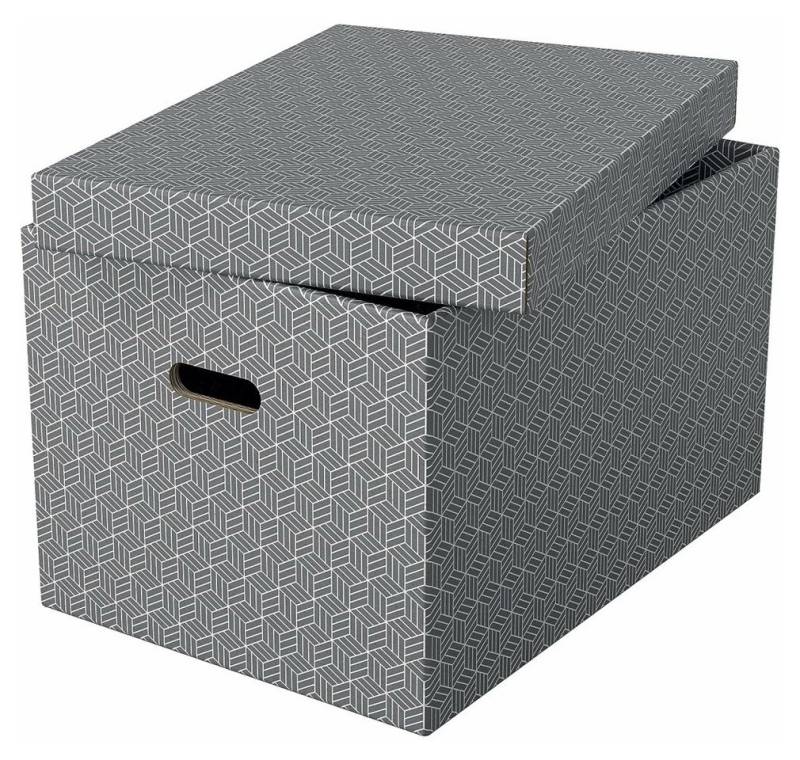 ESSELTE Aufbewahrungsbox 3 Home Aufbewahrungsboxen 50,0 l grau 35,5 x 51,0 x 30,5 cm von ESSELTE