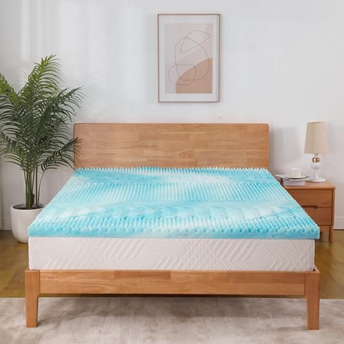 ESSENCE SLEEP Matratzentopper 160x200 cm Bequemer Schaumstoff Matratzenauflage Höhe 5 cm 7-Zonen Ergonomisch Matratzen Topper, Eierschalen-Schnitt, Ohne Bezug, CertiPUR Zertifiziert, 160x200cm von ESSENCE SLEEP