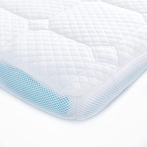 Schaumstoff Topper 180 x 200 cm, 7 cm Höhe Matratzenauflage– Matratzen Topper nach Öko-Tex Standard 100 – Matratzentopper mit waschbarem Bezug – Allergiker geeignet, als Reise- & Gästematratze von ESSENCE SLEEP