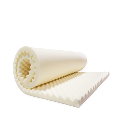 Essence Sleep Schaumstoffplatte mit Bezug, Polster, Matratze Auflage, Topper – Schaumstoff für DIY-Projekte z.B. Sitzpolster oder Haustierbett, 180 x 200 cm, Höhe 5cm von ESSENCE SLEEP