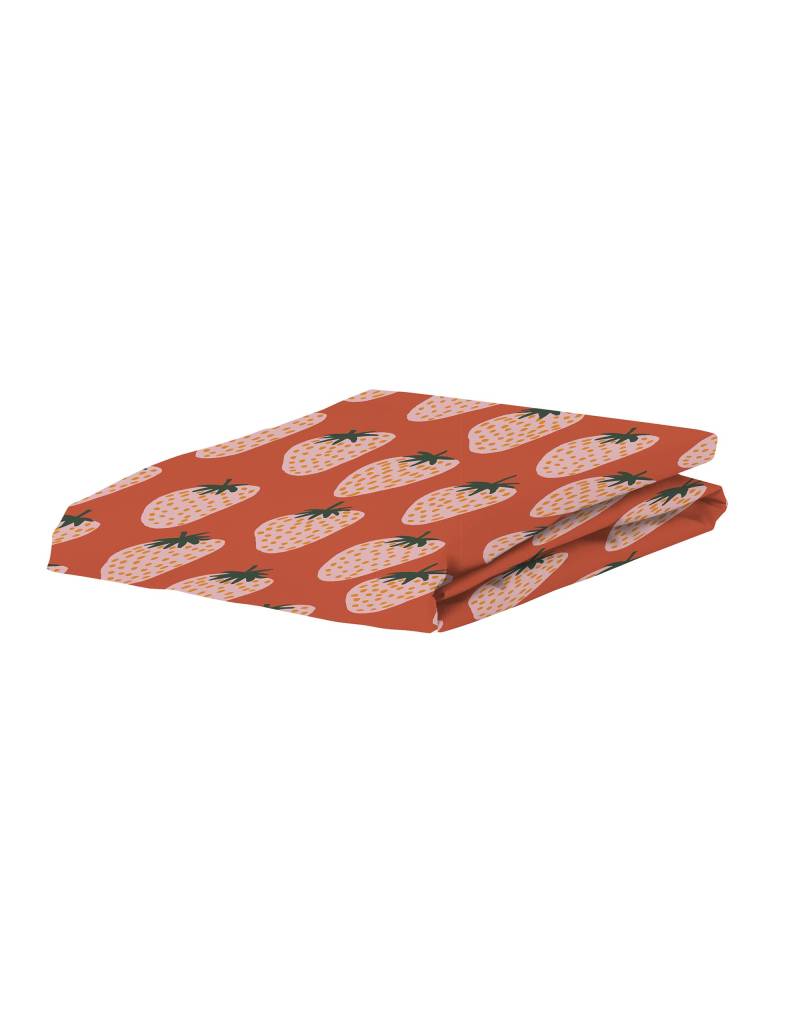 ESSENZA&CO Berry special Orange Spannbettlaken 140 x 200 cm von ESSENZA&CO