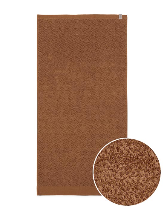 ESSENZA Connect Organic Breeze Leather Brown Handtuch 50 x 100 cm von ESSENZA