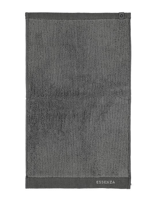 ESSENZA Connect Organic Lines Grau Gästetuch 30 x 50 cm von ESSENZA