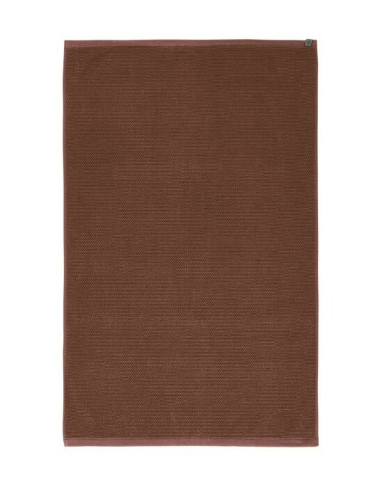 ESSENZA Connect Organic Uni Leather Brown Badematte 60 x 100 cm von ESSENZA