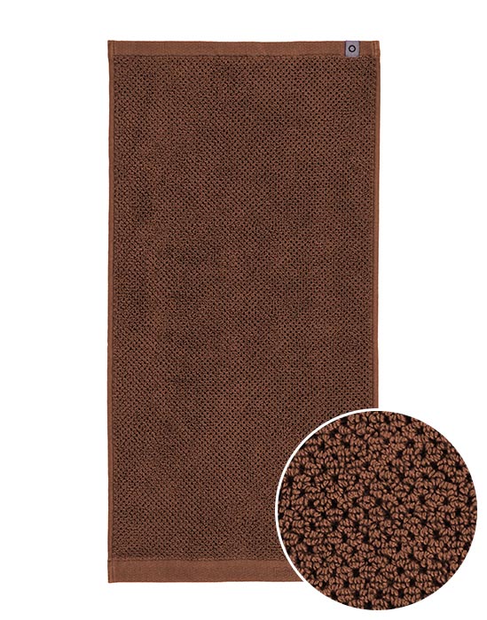 ESSENZA Connect Organic Uni Leather Brown Handtuch 50 x 100 cm von ESSENZA