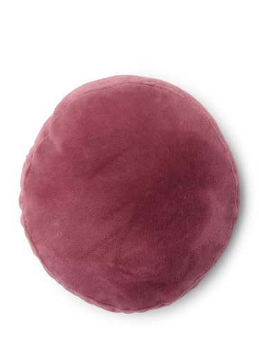 ESSENZA Dekokissen Mads Furry Mauve, Ø 45 cm - 100% Polyester - Uni von ESSENZA