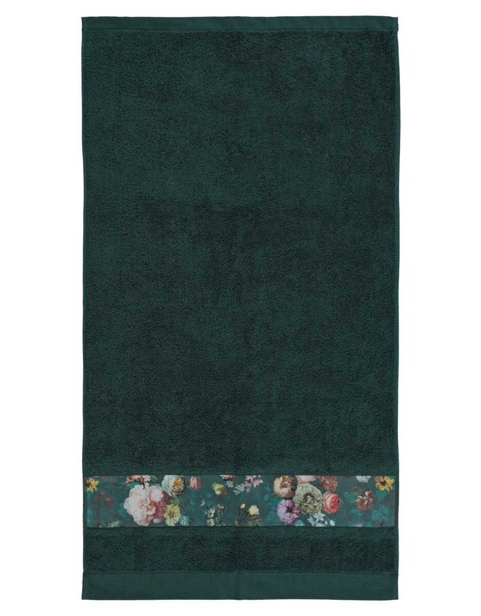 ESSENZA Fleur Dunkelgrün Handtuch 70 x 140 cm von ESSENZA