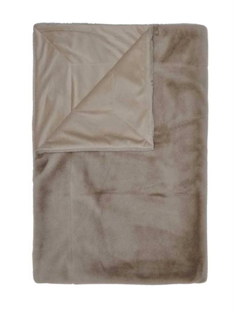 ESSENZA Furry Taupe Plaid 150 x 200 cm von ESSENZA