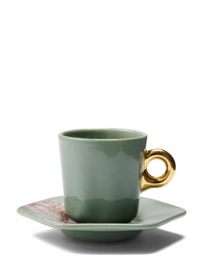 ESSENZA Gallery Stone green Espresso Tasse&Untertasse 9 cl von ESSENZA