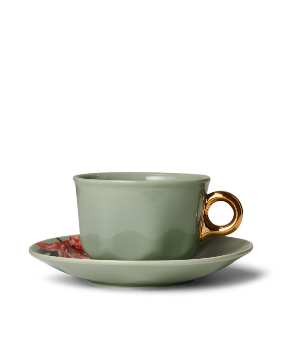 ESSENZA Gallery Stone green Kaffeetasse&Untertasse 22 cl von ESSENZA