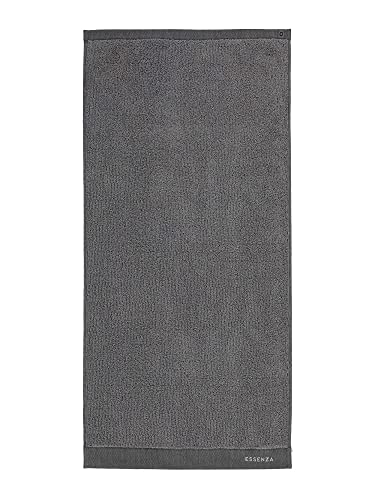 ESSENZA Handtuch Connect Organic Lines Uni Frottier Grau, 50x100 cm von ESSENZA