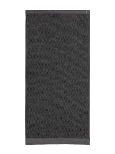 ESSENZA Handtuch Connect Organic Uni Grau, 50x100 cm - 100% Baumwollfrottier - Uni von ESSENZA