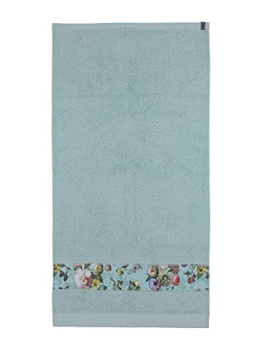 ESSENZA Handtuch Fleur Grün, 60x110 cm - 97% Baumwolle, 3% Polyester - Blumen Pfingstrosen Tulpen von ESSENZA