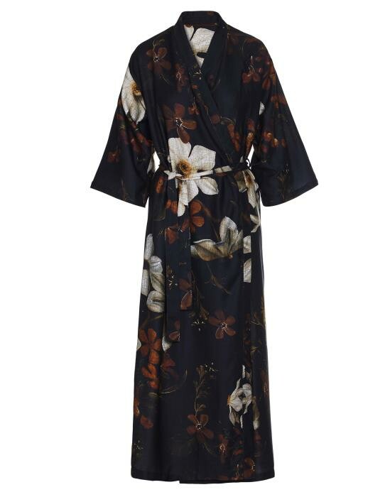 ESSENZA Jula Daffodils Reunited Schwarz Kimono XXL von ESSENZA