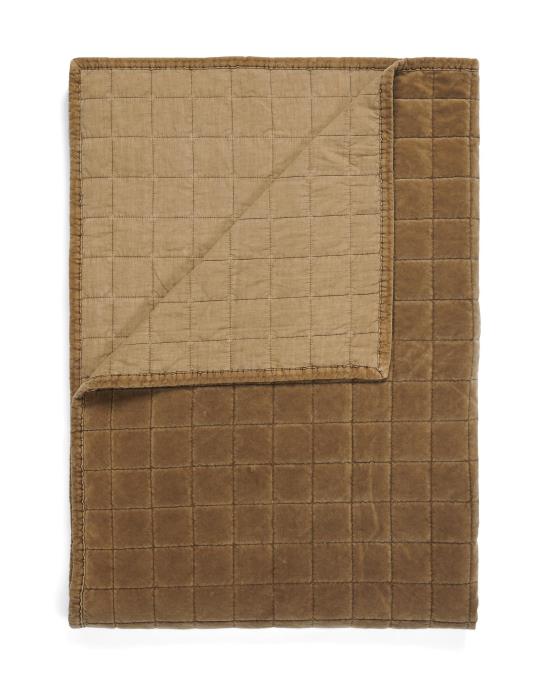 ESSENZA Julia Cafe Noir Plaid 150 x 200 cm von ESSENZA