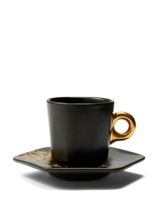 ESSENZA Masterpiece Dunkelgrün Espresso Tasse&Untertasse 9 cl von ESSENZA