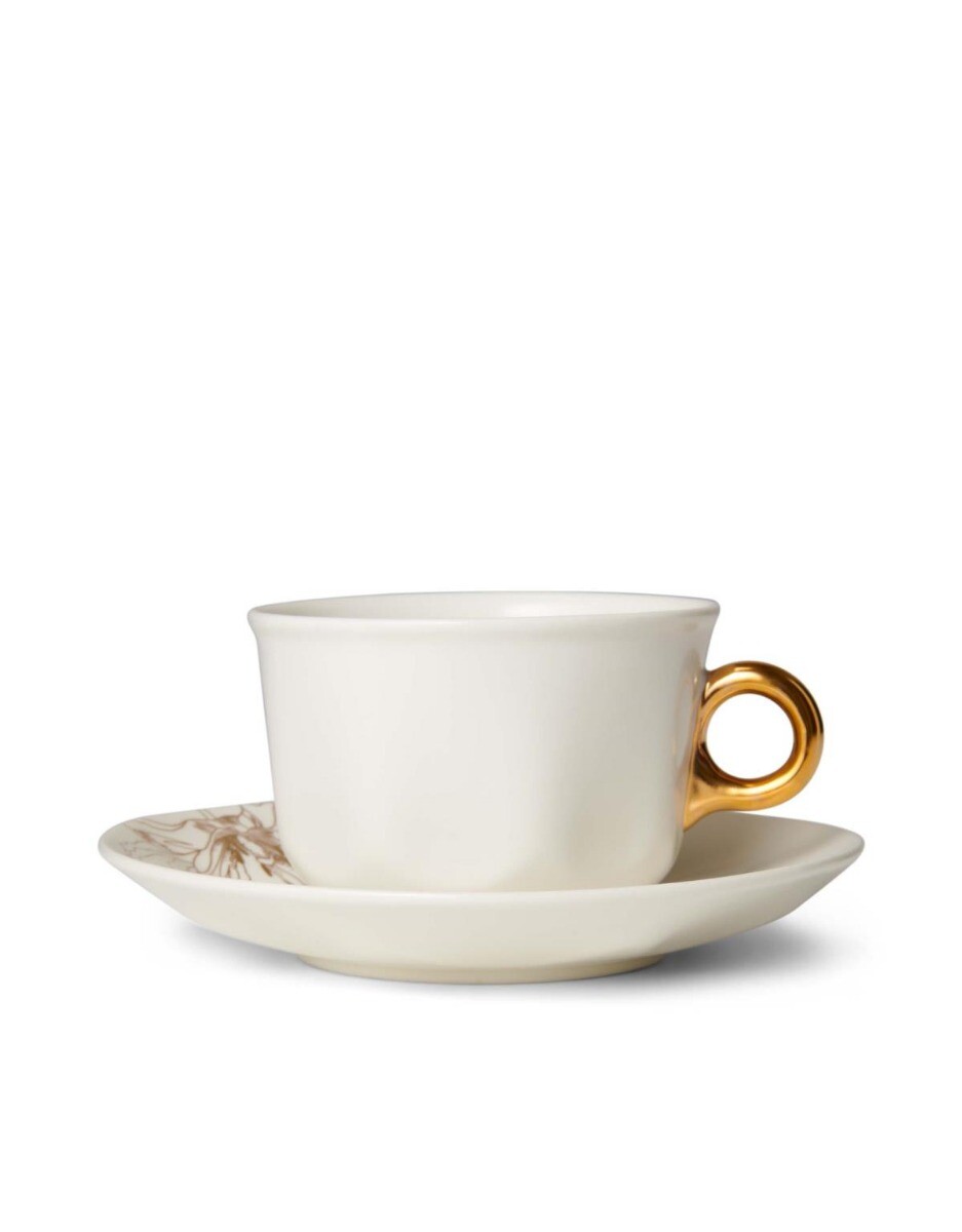 ESSENZA Masterpiece Off White Kaffeetasse&Untertasse 22 cl von ESSENZA