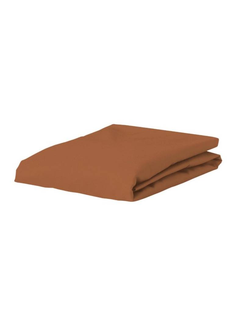 ESSENZA Minte Leather Brown Spannbettlaken 140 x 200 cm von ESSENZA