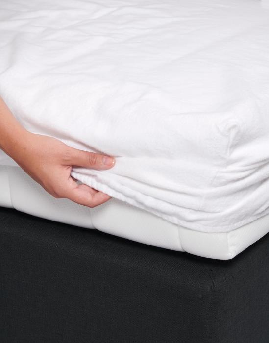 ESSENZA Molton Weiß Spannbettlaken 140 x 200 cm von ESSENZA