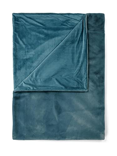 ESSENZA Plaid Furry Denim, 150x200 cm - 100% Polyester - Uni von ESSENZA