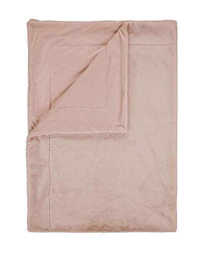 ESSENZA Plaid Furry Rose, 150x200 cm - 100% Polyester - Uni von ESSENZA