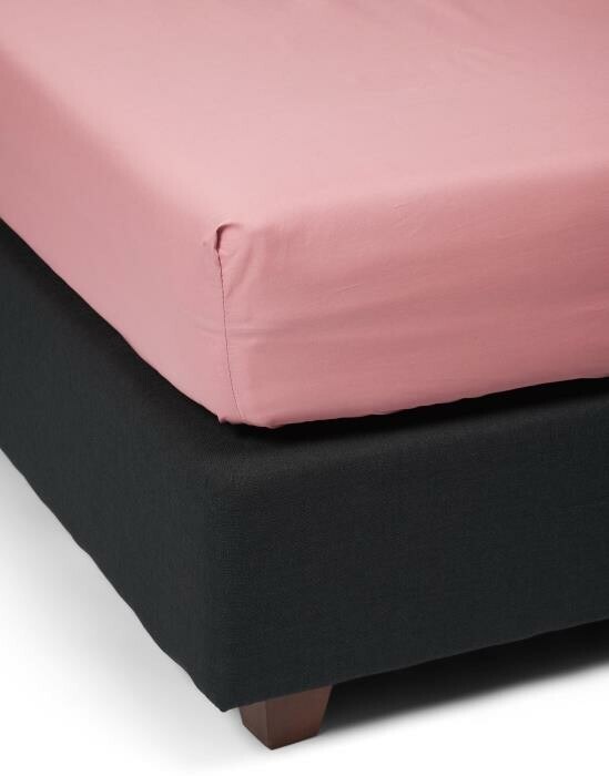 ESSENZA Premium Percale Dusty Rose Spannbettlaken 140 x 200 cm von ESSENZA