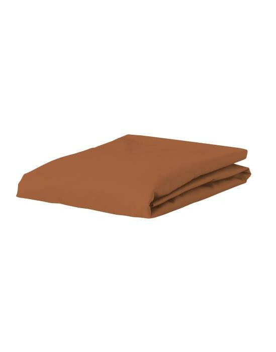 ESSENZA Premium Percale Leather Brown Spannbettlaken 90 x 210 cm von ESSENZA