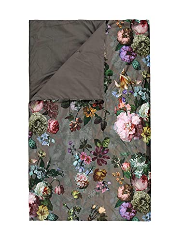 ESSENZA Tagesdecke Quilt Überwurf Fleur Taupe Grau Blumen, Größe:180 x 265 cm von ESSENZA