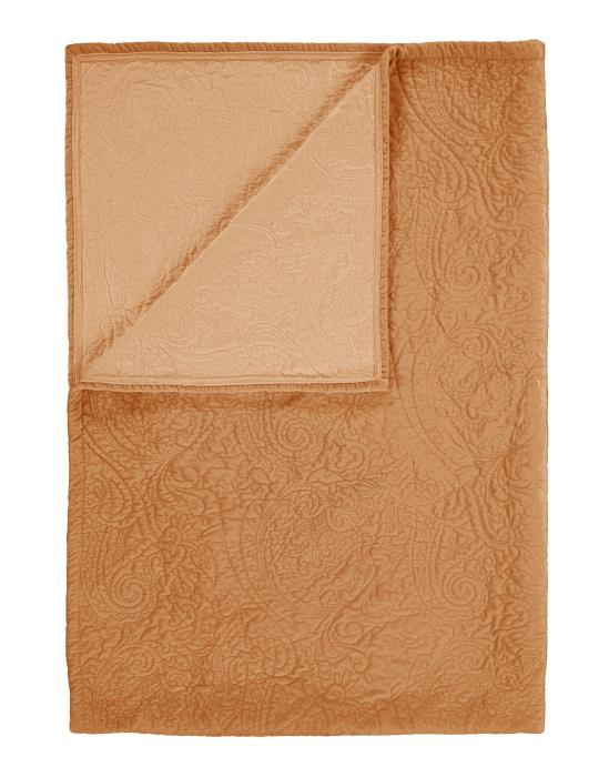 ESSENZA Roeby Leather Brown Plaid 150 x 200 cm von ESSENZA