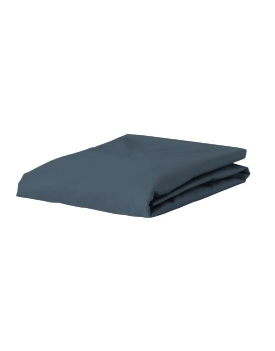 ESSENZA Satin Stone Blue Spannbettlaken 140 x 200 cm von ESSENZA