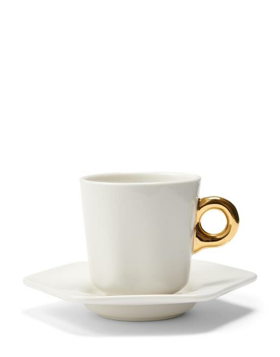 ESSENZA Sculpture Off White Espresso Tasse&Untertasse 9 cl von ESSENZA