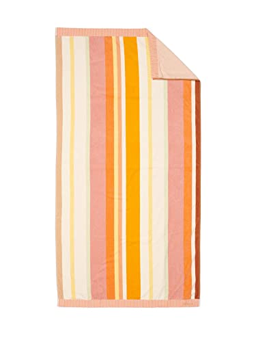 ESSENZA Strandlaken Feija Bunt Streifen Strandtuch Badetuch Liegetuch Gestreift Rosa 100 cm x 180 cm von ESSENZA