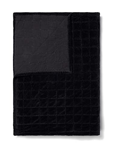 ESSENZA Tagesdecke Julia Nightblue, 180x265 cm - 100% Baumwollsamt - Uni von ESSENZA