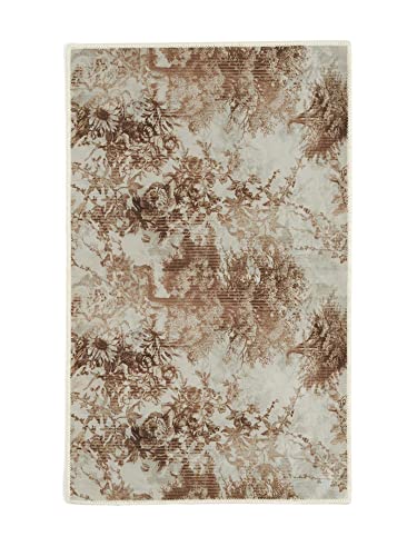 ESSENZA Teppich Aurelie Vanille, 60x90 cm - 60% Polyester, 30% thermoplastischesPolyurethan, 10% Baumwolle - Blumen ESSENZA Teppich Aurelie Vanille, 60x90 cm - 60% Polyester, 30% thermoplastischesPolyurethan, 10% Baumwolle - Blumen von ESSENZA