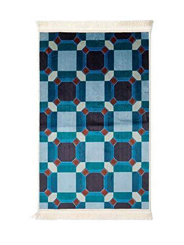 ESSENZA Teppich Teade Nightblue, 60x90 cm - 60% Polyester, 30% thermoplastischesPolyurethan, 10% Baumwolle - Kariert ESSENZA Teppich Teade Nightblue, 60x90 cm - 60% Polyester, 30% thermoplastischesPolyurethan, 10% Baumwolle - Kariert von ESSENZA