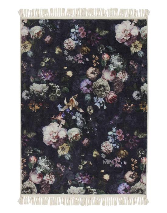 Fleur Nightblue Teppich 180 x 240 cm von ESSENZA