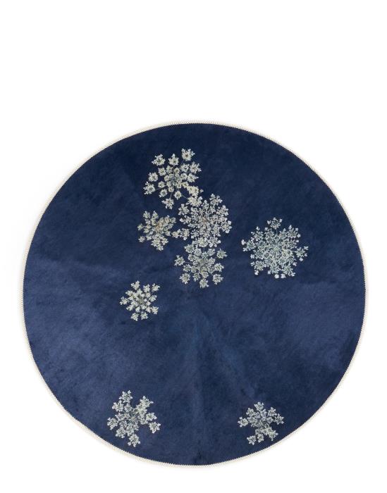 Lauren Indigo Blue Teppich 90 cm von ESSENZA