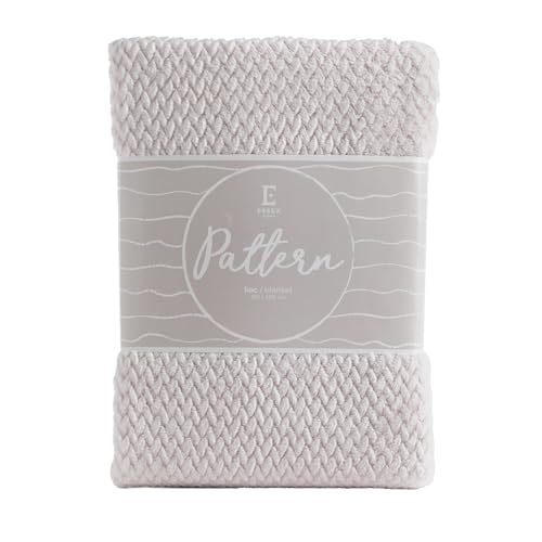 ESSEX - Kuscheldecke Pattern, 150 x 200 cm, Decke, 100% Polyester, Sofadecke - Grau von ESSEX
