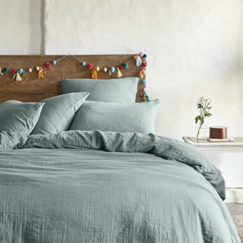 Essix Bettbezug für Doppelbett, Baumwolle, 200 x 200 cm, Hellgrün von ESSIX