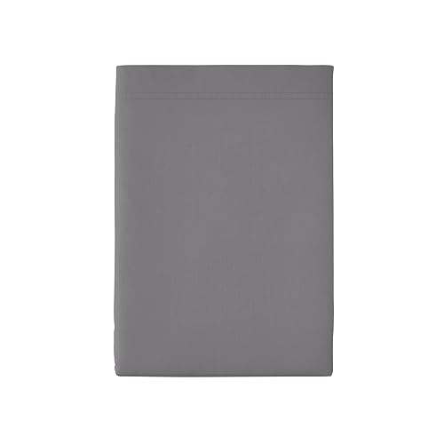 Essix Premium Bettlaken aus Perkal-Baumwolle, Basalt, 270 x 300 cm von ESSIX