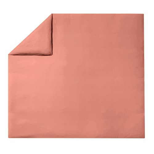 ESSIX Soft Line Bettbezug, Baumwolle, 140 x 200 cm, Terracotta von ESSIX