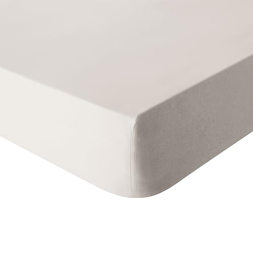 ESSIX Spannbettlaken, Baumwolle, beige, 140 x 200 von ESSIX