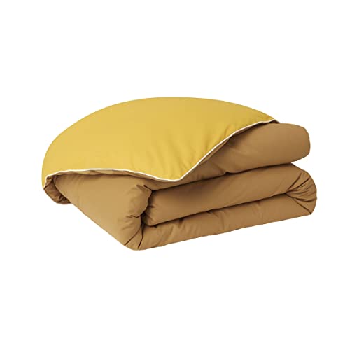 Essix Bettbezug zweifarbig Baumwolle Bright Days Gelb 140 x 200 cm von ESSIX