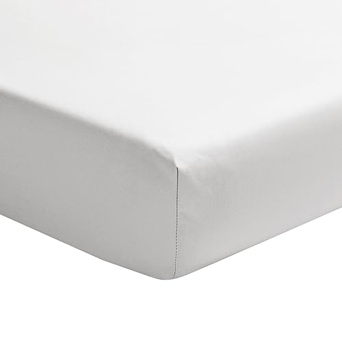 Essix Spannbettlaken aus Baumwollsatin, Palazzo, Weiß, 180 x 200 cm, von ESSIX