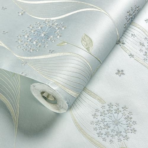ESSMOKO 53 * 300cm Vliesmaterial selbstklebende Tapete im warmen Blumenstil Schlafzimmer Wohnzimmer Wanddekoration Aufkleber 3D Wandaufkleber hellblauer Löwenzahn 53 * 300cm ESSMOKO 53 * 300cm Vliesmaterial selbstklebende Tapete im warmen Blumenstil Schlafzimmer Wohnzimmer Wanddekoration Aufkleber 3D Wandaufkleber hellblauer Löwenzahn 53 * 300cm von ESSMOKO