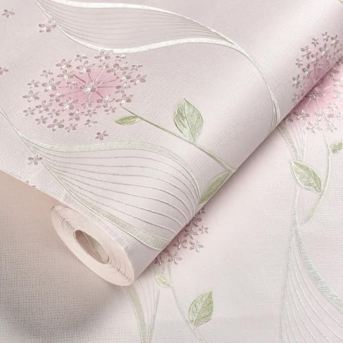 ESSMOKO 53 * 300cm Vliesmaterial selbstklebende Tapete warmen Blumenstil Schlafzimmer Wohnzimmer Wanddekoration Aufkleber 3D Wandaufkleber hellrosa Löwenzahn 53 * 300cm ESSMOKO 53 * 300cm Vliesmaterial selbstklebende Tapete warmen Blumenstil Schlafzimmer Wohnzimmer Wanddekoration Aufkleber 3D Wandaufkleber hellrosa Löwenzahn 53 * 300cm von ESSMOKO
